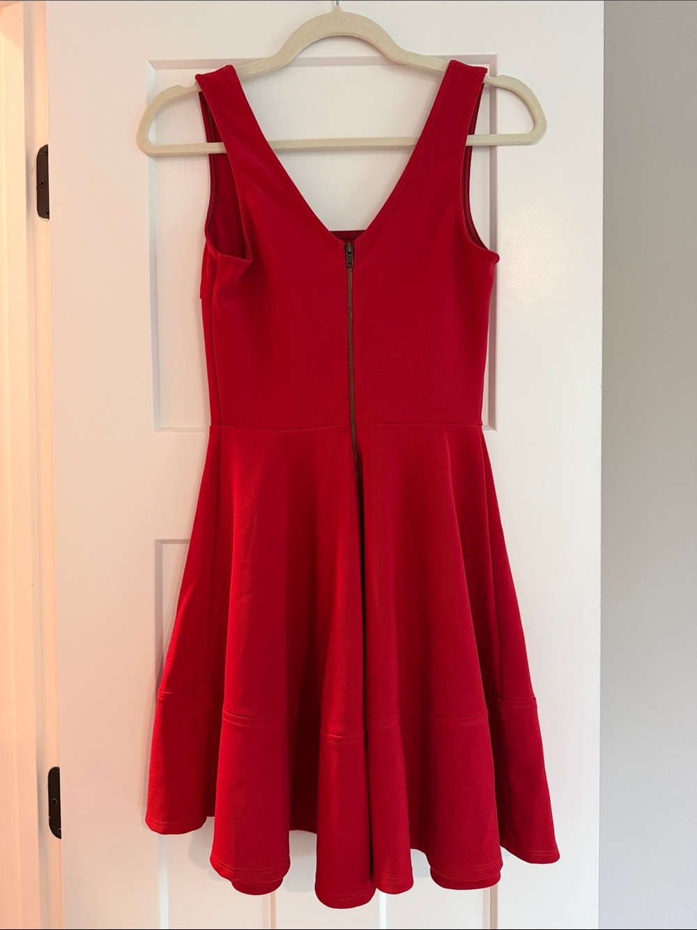 Lulu's Red Sleeveless Fit-and-Flare Mini Dress - Picture 2 of 2